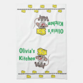 Muis Mice Cheese Kitchen Hand Towel Theedoek (Verticaal)