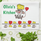 Muis Mice Cheese Kitchen Hand Towel Theedoek (Gevouwen)