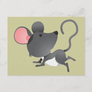 Muis Mice Rat Rodents Mammal Cute Cartoon Animal Briefkaart