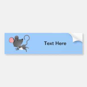 Muis Mice Rat Rodents Mammal Cute Cartoon Animal Bumpersticker