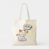 Muis of vis? – grappig huisdier – Deep Thinking Ca Tote Bag (Achterkant)
