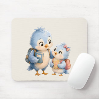 Muis Onderlegger met Mooie Blauwe Vogel Muismat