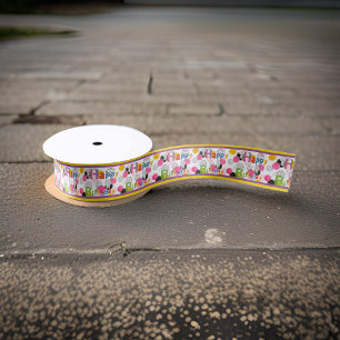 Muis Paars Gele Streep Lint