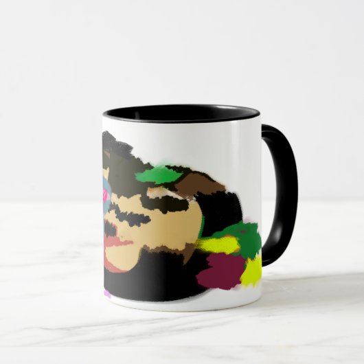 Muis pompoen herfstvreugde mok (Voorkant rechts)