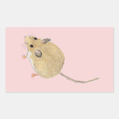 Muis Rechthoekige Sticker (Voorkant)