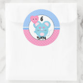 Muis Schattig Ronde Sticker (Tas)