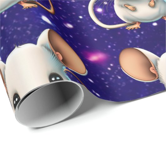 Muis Schattige Charmant Thema Karakter Gift Wrap Cadeaupapier (Rol Hoek)