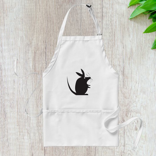 Muis Silhouette Standaard Schort