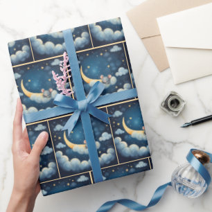 Muis Slapen in een Cloud Cadeaupapier