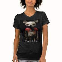 Muis T-shirt in zwart