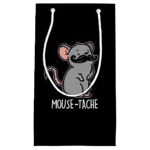 Muis-tache Grappige Muis Pun Klein Cadeauzakje
