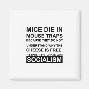 Muis Traps met vrije kazen AKA Socialisme Magneet