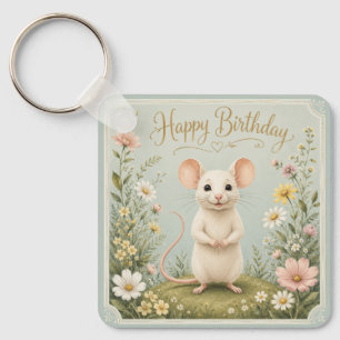 Muis Tuin Verjaardag Sleutelhanger