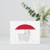 Muis Umbrella voor geiten Briefkaart (Staand voorkant)