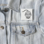Muis Vierkante Button 5,1 Cm (In situ)