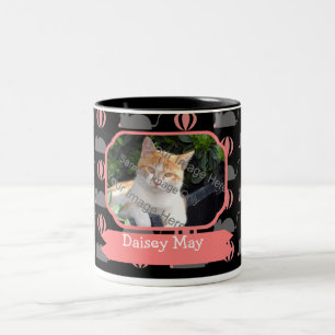 Muis Vrouw Kat Naam en foto Koffie Tweekleurige Koffiemok