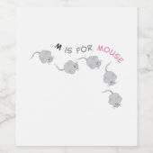 Muis Wijn Etiket (Enkel label)