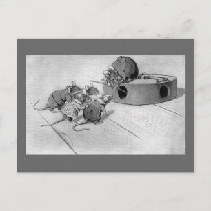 Muis zoekt naar het uitschakelen van Mousetrap Briefkaart