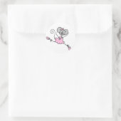 Muisballerina één Sticker (Tas)