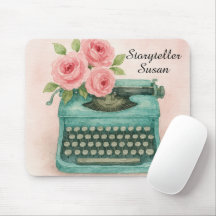 Muisblad voor verhalenvertellers met vintage typem