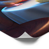 Muisfamilie aan de eettafel poster (Hoek)