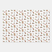 Muisfamilie Kerstmis Inpakpapier Vel (Voorkant 3)