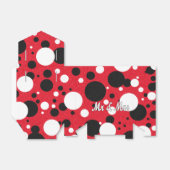 Muisfeest bruiloft Mr. & Mrs. Polka Dot Receptie Bedankdoosjes (Uitgevouwen)