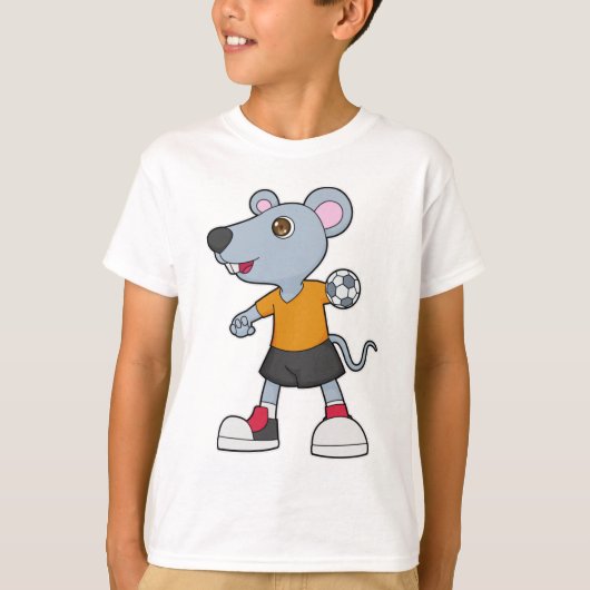 Muishandbalspeler Handball T-shirt (Voorkant)