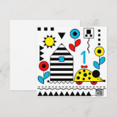 Muishuis Wheelie Mouse Kaart - personaliseer leeft (Voorkant / Achterkant)