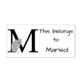 MuisInitiaal Rubberstempel (Afrduk)