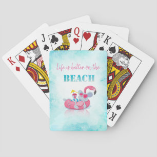 Muisje Schattig Strand in stijl Pokerkaarten