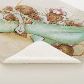 Muisjesfamilie in een schoen door Beatrix Potter Sherpa Deken (3/4)