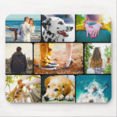 Muismat 9 Fotosjabloon Collage Rond Lijst (Voorkant)