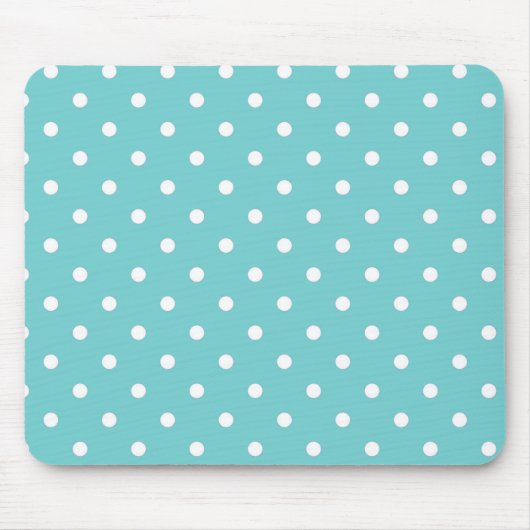 Muismat blauwgroen Sky Polka Dot (Voorkant)