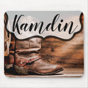 Muismat Cowboy Boots Barn Wood Rust