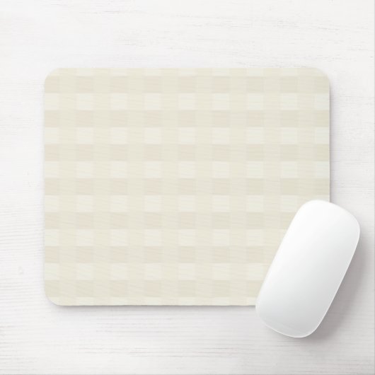 Muismat Cream Gingham Pset Pattern (Met muis)