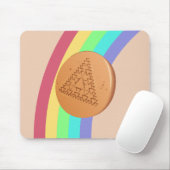 Muismat Dalgona meervoudige driehoek - Zijdelings  (Met muis)