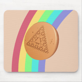 Muismat Dalgona meervoudige driehoek - Zijdelings 