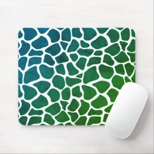 Muismat - Dierenprinter Giraffe Groen/blauw