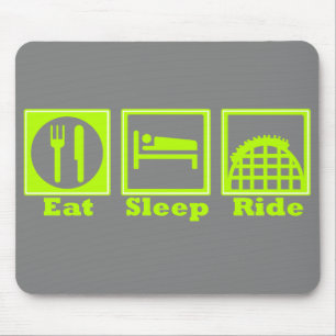 Muismat Eat, Sleep en Ride (Roller Onderzetters)