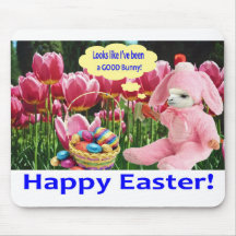 muismat. Fijne Pasen. alpaca/konijn