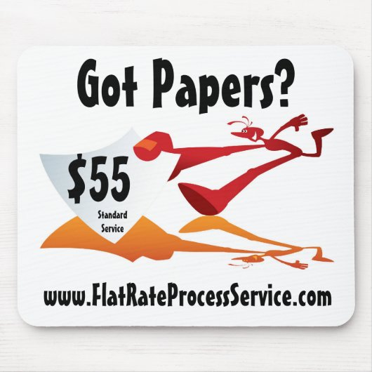 Muismat FlatRateProcessService.com (Voorkant)