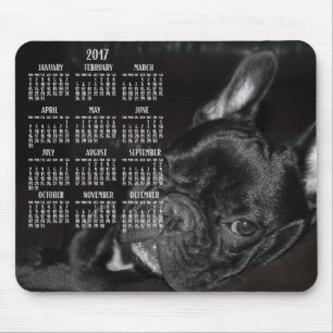 Muismat Franse Bulldog Calendar 2017