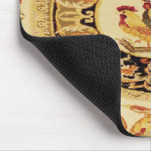 Muismat Franse landenkaart & Hen Design (Hoek)