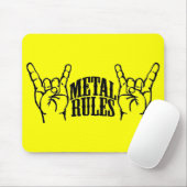 Muismat Gele metalen regels (Met muis)