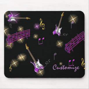 Muismat Gepersonaliseerde Rock Star Music Backgrou