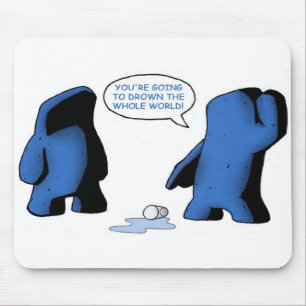 Muismat glas uit water