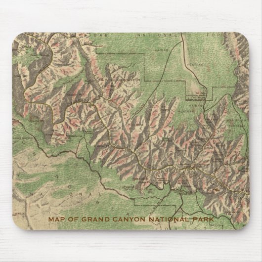 Muismat Grand Canyon Map (Voorkant)