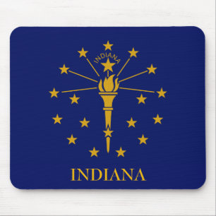 MUISMAT INDIANA State Flag Customize Text