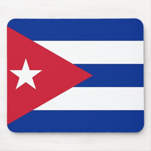 Muismat met de vlag van Cuba (Voorkant)